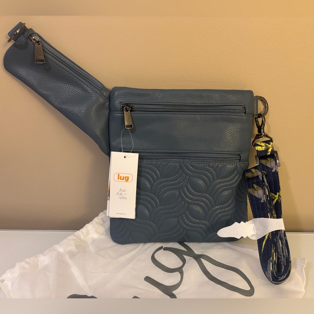 NWT Lug Skipper VL Crossbody Bag Slate Blue